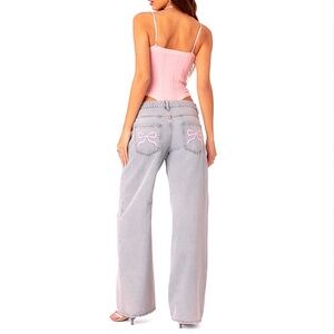 NWOT - Edikted bow pocket jean